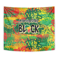 Personalized Colorful African Unapologetically Black Tapestry - Wonder Print Shop