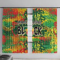Personalized Colorful African Unapologetically Black Window Curtain - Wonder Print Shop