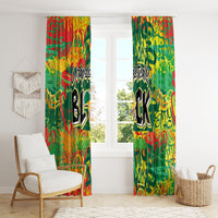 Personalized Colorful African Unapologetically Black Window Curtain - Wonder Print Shop