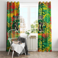 Personalized Colorful African Unapologetically Black Window Curtain - Wonder Print Shop