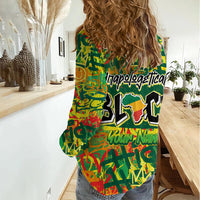 Personalized Colorful African Unapologetically Black Women Casual Shirt - Wonder Print Shop