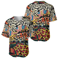 Africa Animal Pattern Baseball Jersey - Wonder Print Shop
