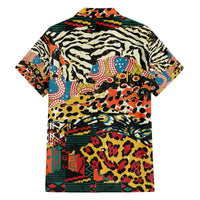 Africa Animal Pattern Family Matching Short Sleeve Bodycon Dress and Hawaiian Shirt - Wonder Print Shop