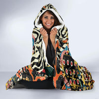 Africa Animal Pattern Hooded Blanket