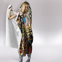 Africa Animal Pattern Hooded Blanket
