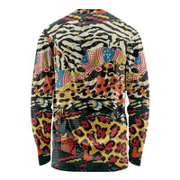 Africa Animal Pattern Long Sleeve Shirt - Wonder Print Shop