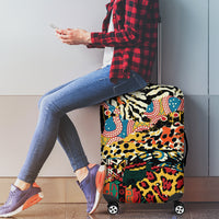 Africa Animal Pattern Luggage Cover - Wonder Print Shop
