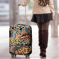 Africa Animal Pattern Luggage Cover - Wonder Print Shop