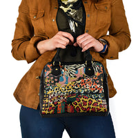 Africa Animal Pattern Shoulder Handbag