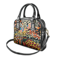 Africa Animal Pattern Shoulder Handbag
