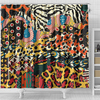 Africa Animal Pattern Shower Curtain