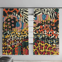 Africa Animal Pattern Window Curtain - Wonder Print Shop