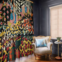 Africa Animal Pattern Window Curtain - Wonder Print Shop