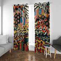 Africa Animal Pattern Window Curtain - Wonder Print Shop