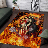 Skull Darts Area Rug Death In Fire