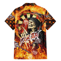 Personalised Skull Darts Family Matching Mermaid Dress and Hawaiian Shirt Death In Fire