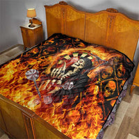 Skull Darts Quilt Death In Fire