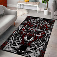 Celtic Wolf Fenrir Vikings Area Rug Norse Mythology - Wonder Print Shop