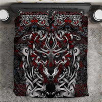 Celtic Wolf Fenrir Vikings Bedding Set Norse Mythology - Wonder Print Shop