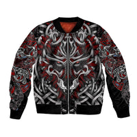 Celtic Wolf Fenrir Vikings Bomber Jacket Norse Mythology - Wonder Print Shop