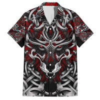 Celtic Wolf Fenrir Vikings Family Matching Long Sleeve Bodycon Dress and Hawaiian Shirt Norse Mythology - Wonder Print Shop