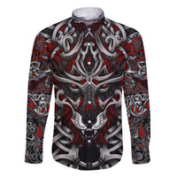 Celtic Wolf Fenrir Vikings Family Matching Short Sleeve Bodycon Dress and Hawaiian Shirt Norse Mythology - Wonder Print Shop