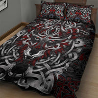Celtic Wolf Fenrir Vikings Quilt Bed Set Norse Mythology - Wonder Print Shop