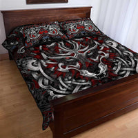 Celtic Wolf Fenrir Vikings Quilt Bed Set Norse Mythology - Wonder Print Shop