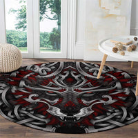 Celtic Wolf Fenrir Vikings Round Carpet Norse Mythology
