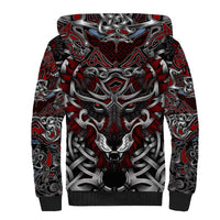 Celtic Wolf Fenrir Vikings Sherpa Hoodie Norse Mythology - Wonder Print Shop