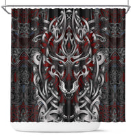 Celtic Wolf Fenrir Vikings Shower Curtain Norse Mythology