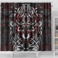 Celtic Wolf Fenrir Vikings Shower Curtain Norse Mythology