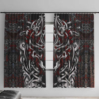 Celtic Wolf Fenrir Vikings Window Curtain Norse Mythology - Wonder Print Shop