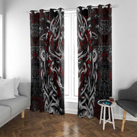Celtic Wolf Fenrir Vikings Window Curtain Norse Mythology - Wonder Print Shop
