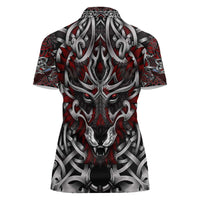 Celtic Wolf Fenrir Vikings Women Polo Shirt Norse Mythology - Wonder Print Shop