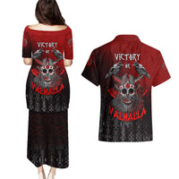 Victory Or Valhalla Couples Matching Puletasi and Hawaiian Shirt Viking - Wonder Print Shop