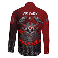 Victory Or Valhalla Family Matching Short Sleeve Bodycon Dress and Hawaiian Shirt Viking - Wonder Print Shop