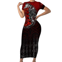 Victory Or Valhalla Family Matching Short Sleeve Bodycon Dress and Hawaiian Shirt Viking - Wonder Print Shop