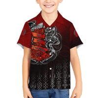 Victory Or Valhalla Family Matching Short Sleeve Bodycon Dress and Hawaiian Shirt Viking - Wonder Print Shop