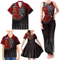Victory Or Valhalla Family Matching Tank Maxi Dress and Hawaiian Shirt Viking - Wonder Print Shop