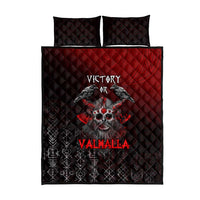 Victory Or Valhalla Quilt Bed Set Viking - Wonder Print Shop