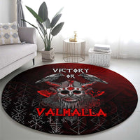 Victory Or Valhalla Round Carpet Viking