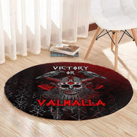 Victory Or Valhalla Round Carpet Viking