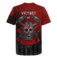 Victory Or Valhalla Rugby Jersey Viking - Wonder Print Shop