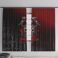 Victory Or Valhalla Window Curtain Viking - Wonder Print Shop