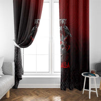 Victory Or Valhalla Window Curtain Viking - Wonder Print Shop