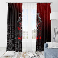 Victory Or Valhalla Window Curtain Viking - Wonder Print Shop