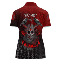 Victory Or Valhalla Women Polo Shirt Viking - Wonder Print Shop