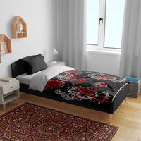 Raven And Norse Runes Bedding Set Viking - Wonder Print Shop