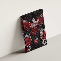 Raven And Norse Runes Canvas Wall Art Viking - Wonder Print Shop